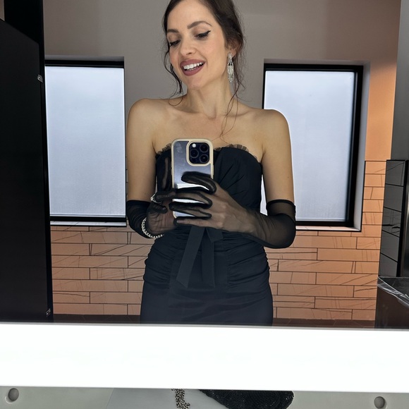 Y2K Caché black formal mermaid gown size 2 - Picture 7 of 8